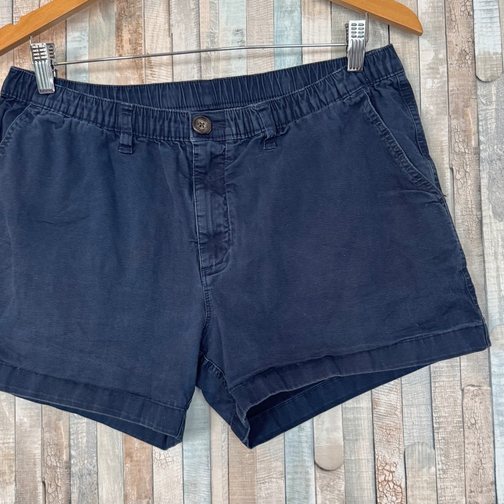Chubbies Mens Originals Navy Blue Stretch Twill Cotton 4" Inseam Chino Shorts L